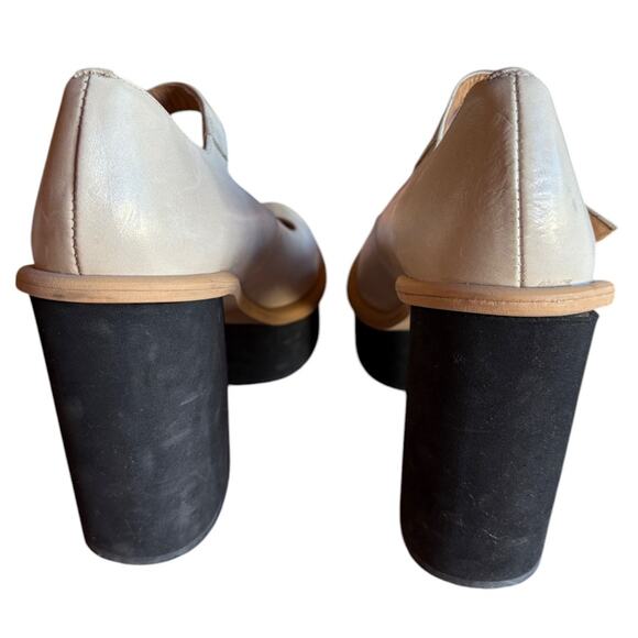 Free People Maggie Platform Mary Janes w Flaw - Missing Hardware - size 38/7.5 - Picture 12 of 15